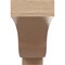Ekena Millwork 2"W x 12"D x 4"H Thin Newport Rough Cedar Woodgrain TimberThane Corbel, Primed Tan CORUR02X12X04NEWRCPR - alternate 6